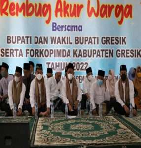 Kapolres Gresik Bersama Forkopimda Rembug Akur Warga  di Kecamatan Cerme