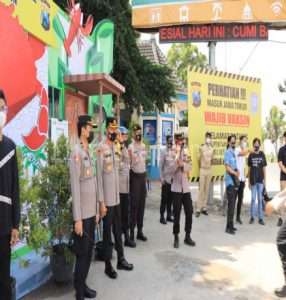 Mudik Aman Mudik Sehat, Polres Tuban Siapkan Gerai Vaksin di Posyan Perbatasan Jateng – Jatim