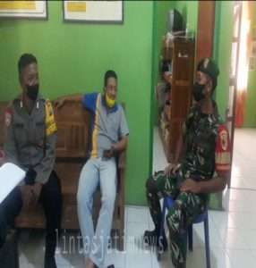 Komsos dengan perangkat Desa  Babinsa Koramil 0805/14 Bringin ajak menjaga Keamanan dan Ketertiban