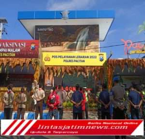 Menjelang Lebaran Koramil 0801/01 Pacitan Laksanakan Pos Pam Hari Raya Idul Fitri 1443 H