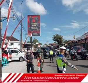 Petugas Gabungan TNI Polri Pantau Pemudik Dan Warga Agar Selalu Taati Protkes
