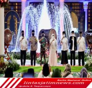 Forkopimda Jatim Ikuti Parade Bedug di Masjid Nasional Al-Akbar Surabaya