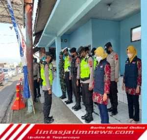 H+2 Lebaran, Petugas Gabungan Koramil, Polsek Dan Nakes Ngadirojo Gelar Oprasi Yustisi