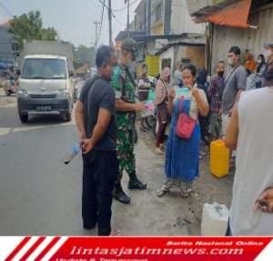Sertu Syukur : Pembagian Masker Gratis Langkah Jitu Mencegah Penyebaran Covid-19