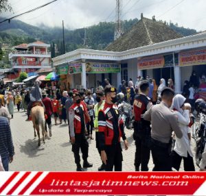 Polres Magetan Lakukan Rekayasa Lalu Lintas dan Siagakan Tim Drogba di Kawasan Wisata Sarangan