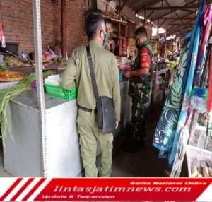 Serda Mujono Aktif Laksanakan Pengecekan Penerapan PPKM Di Pasar Joglo