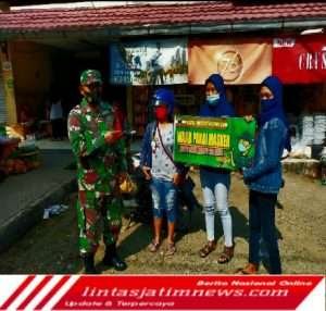 Keliling Pasar, Babinsa Berikan Himbauan Penerapan Protkes