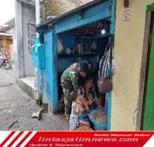 Sertu Harnawan Berikan Motifasi Pemilik UMKM di Wilayah Binaannya