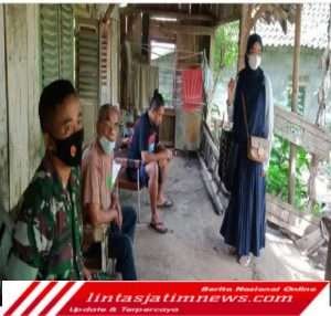 Manfaatkan Momen Lebaran Babinsa  Komsos Dengan Tomas