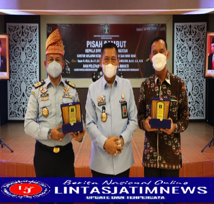 Pisah Sambut Kepala Divisi Pemasyarakatan Kantor Wilayah Kementerian Hukum dan Ham Riau