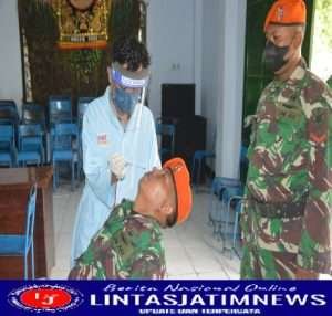 Personel Satgas TMMD ke 113 Tahun 2022 di Wilayah Kodim 0802 Jalani Rapid Test