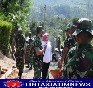 Usai Buka TMMD ke 113, Dansatgas TMMD ke 113 Tahun 2022 Bersama Wakil Bupati Ponorogo Langsung Terjun ke Sasaran
