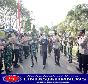 Forkopimda Jatim hadiri Apel Sinergitas TNI-Polri oleh Kodam V/Brawijaya, Dalam Rangka Mendukung Pemulihan Ekonomi Nasional