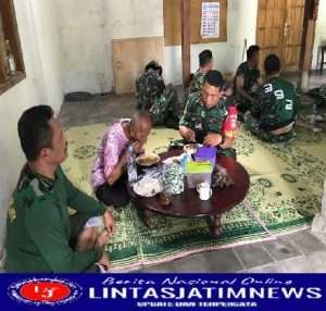 Tak Ada Perbedaan, TNI Dan Warga Nikmati Makan Siang Bersama di Lokasi TMMD
