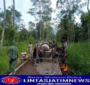 TMMD Di Boyolali Hubungkan Dua Desa Di Lereng Merapi