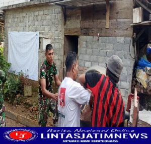 Anggota Satgas TMMD ke 113 Kodim 0802/Ponorogo Terus Bersemangat dan Konsisten