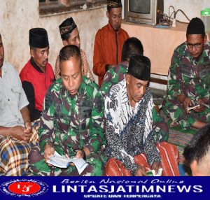 Masyarakat Gembira Satgas TMMD ke 113 Kodim 0802/Ponorogo Hadiri Acara Yasinan