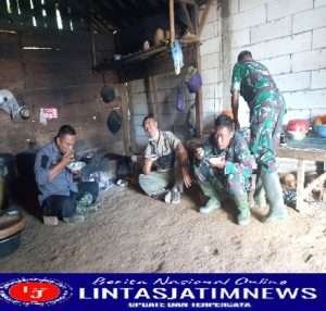 Kebersamaan Satgas TMMD ke 113 Kodim 0802/Ponorogo Bersama Warga