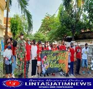 Babinsa Purwodiningratan Berikan Himbauan Prokes Dalam Kegiatan Senam dan Jalan Sehat