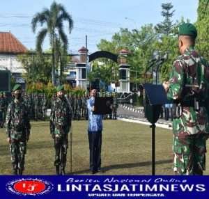 Kodim Sragen – Perdana, Kodim Sragen Gelar Upacara 17-an Setelah Lama Pandemi