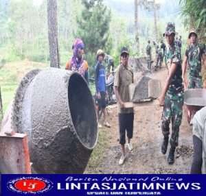 Pandemi, 2 Lokasi TMMD ke-113 di wilayah Korem 081/DSJ Terapkan Prokes