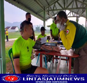 Dandim 0801/Pacitan Pantau langsung Pelaksanaan Garjas Periodik I TA. 2022