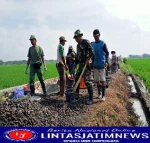 Terus dikebut, material pembuatan Rabat Beton di desa Tawang, weru, Sukoharjo tidak ada Kendala