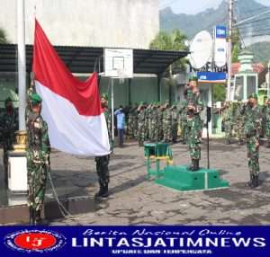 Peringati Hari Kebangkitan Nasional Ke-114, Kodim 0728/Wonogiri Gelar Upacara Bendera
