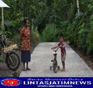 Belum Selesai Dibangun, Proyek TMMD ke 113 Kodim 0802/Ponorogo Sudah Bisa Dinikmati Warga