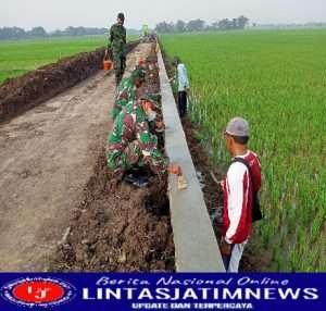 Sasaran Talud TMMD Sengkuyung Kodim 0726/Sukoharjo mulai dilaksanakan Pengacian