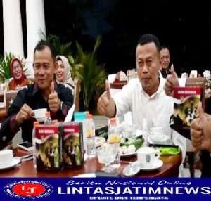 Silaturahmi dengan Forkopimda Ponorogo, Danrem 081/DSJ Kenalkan Susu Serdadu