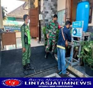 Inilah Tujuan Babinsa Tipes beserta Linmas  PPKM di wilayah binaan