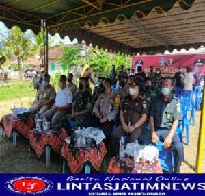 Dandim 0801/Pacitan Bersama Unsur Forkopimda Pacitan Ikuti Launching Rutilahu Secara Virtual