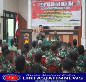 Tingkatkan Kedisiplinan dan Taat Hukum, Anggota Kodim 0728/Wonogiri Terima Penyuluhan Dari Kumdam IV/Diponegoro