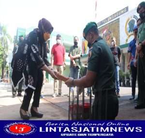 Dandim Secara Simbolis Letakkan Batu Pertama Pembangunan Gapura Makodim Tulungagung