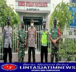 Koramil 01/Ngawi Laksanakan Pengamanan Di Gereja