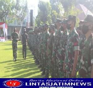 Anggota Kodim 0728/Wonogiri Ikuti Apel Akbar TNI-Polri dan FKPPI Solo Raya