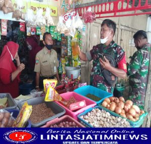 Danramil 01/Laweyan Bersama Anggota Sidak di Pasar Sidodadi Kleco, Ini Hasilnya