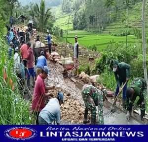 Suara Mesin Molen Penyemangat Kerja di TMMD ke 113 Kodim 0802/Ponorogo