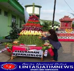 Gelar Lomba Kirab Gunungan Polres Blitar Kota Sambut Hari Lahir Pancasila