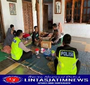 Cepat Dekat dan Bersahabat,Satlantas Polres Ponorogo Berikan Bantuan Kemanusiaan
