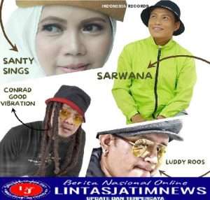 KOLABORASIK Santy Sings dengan Conrad Good Vibration, Sarwana WARNA, dan Luddy Roos Diproduksi Indonesia Records