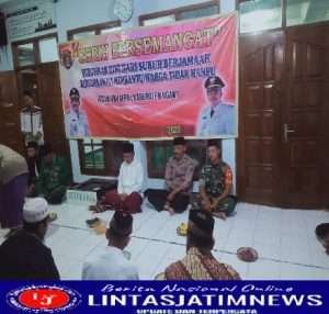 Babinsa Pos Koramil Gerih Bersama Forpimcam Melaksanakan subuh Bergerak di Masjid Baitul Huda