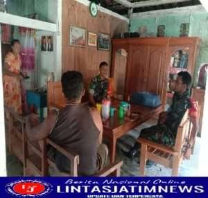 Jalin kekeluargaan, Babinsa Posramil Karanganyar Aktif Lakukan Komsos Dengan Tokoh Masyarakat