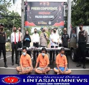 Polres Kediri Kota Berhasil Mengungkap Jaringan Curanmor, Lima Tersangka Diamankan