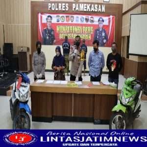Gerak Cepat Tim Opsnal Sakera Sakti Polres Pamekasan Berhasil Mengamankan 3 Pelaku Curanmor