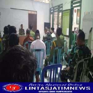 Danramil 0801/01 Pacitan Bekali Anggota Linmas Ilmu Pengetahuan Guna Tingkatkan SDM