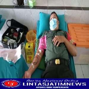 Peduli Sesama, Koramil Nogosari Sukseskan Donor Darah