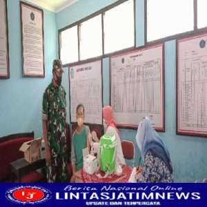 Babinsa Terus Berikan Pendampingan Dalam Setiap Kegiatan Vaksinasi