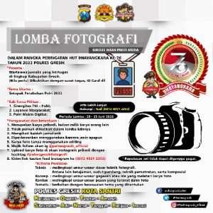 Jelang HUT Bhayangkara, Polres Gresik Gelar Lomba Fotografi untuk Wartawan